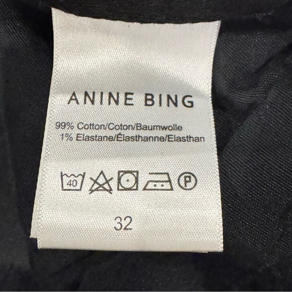 ANINE BING JEANS ROXANNE BLACK TIE Flare Size 32 NWT - Picture 15 of 16